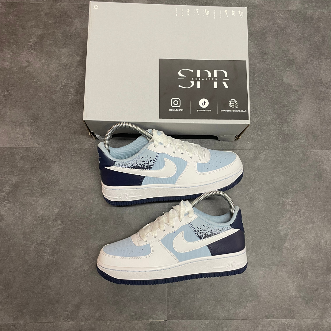 Nike Air Force 1 - Light Armory Blue Midnight Navy White *No Box Lid*