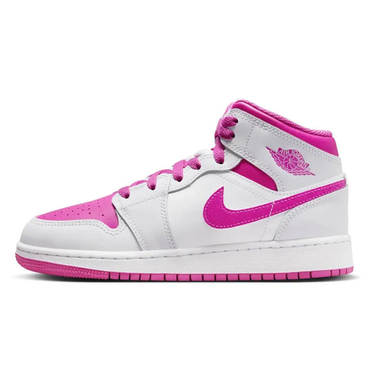 Air Jordan 1 Mid (GS) 'Fire Pink'